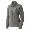 Women's Heather Microfleece Full Zip Jacket Thumbnail