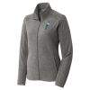Women's Heather Microfleece Full Zip Jacket Thumbnail