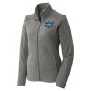Women's Heather Microfleece Full Zip Jacket Thumbnail