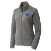 Women's Heather Microfleece Full Zip Jacket Thumbnail