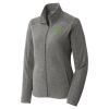 Women's Heather Microfleece Full Zip Jacket Thumbnail