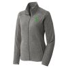 Women's Heather Microfleece Full Zip Jacket Thumbnail