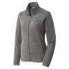 Women's Heather Microfleece Full Zip Jacket Thumbnail