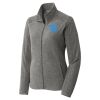 Women's Heather Microfleece Full Zip Jacket Thumbnail
